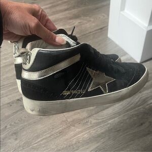 Golden Goose Black and White Sneakers